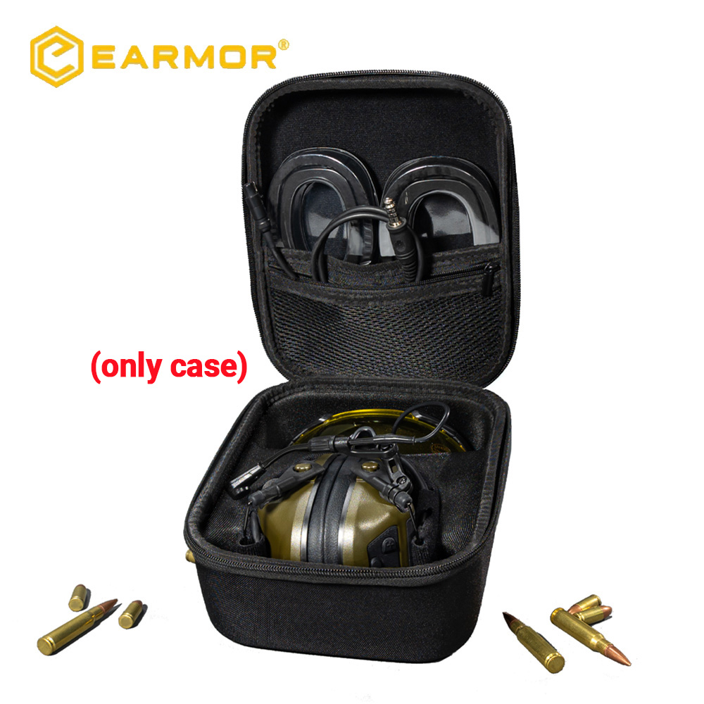 Headphone Case Hard - EARMOR Tactical Headphone Hard Storage Case,