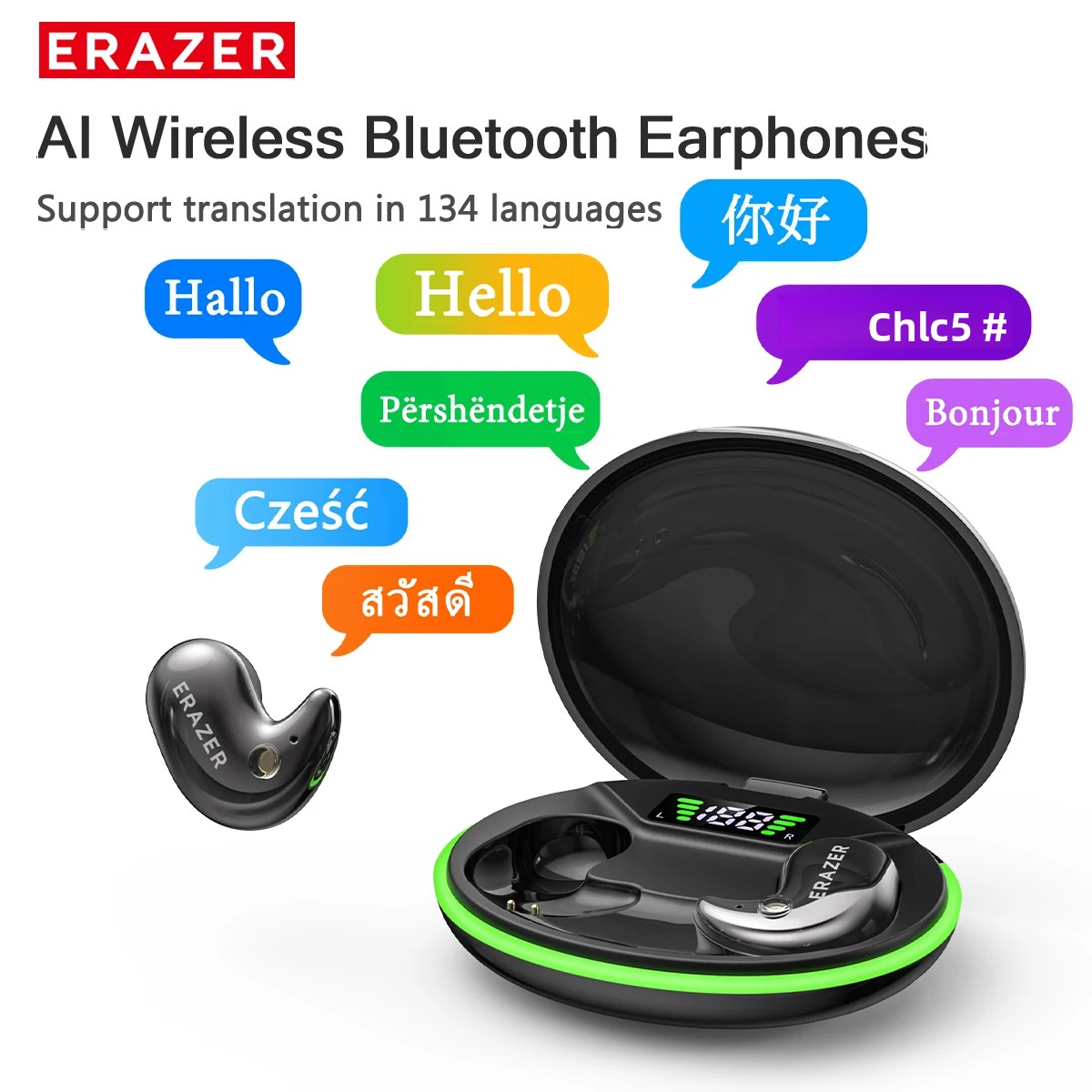 Wired Earphone Mic - EARZER XF58 In-Ear Bluetooth Headphones With