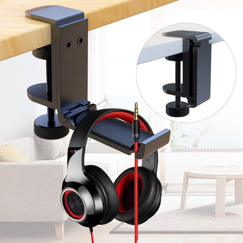 Headphone Stand Desk - Under Desk Headphone Stand Foldable Headset