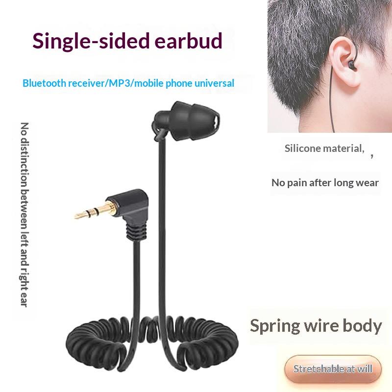 In Ear Single Side Earphone He - Noise Cancelling Headphone ulasan dan harga