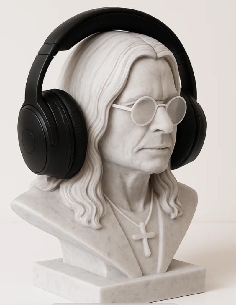 Heavy Metal Rock Legend Inspir - Headphone Stand Desk ulasan dan harga