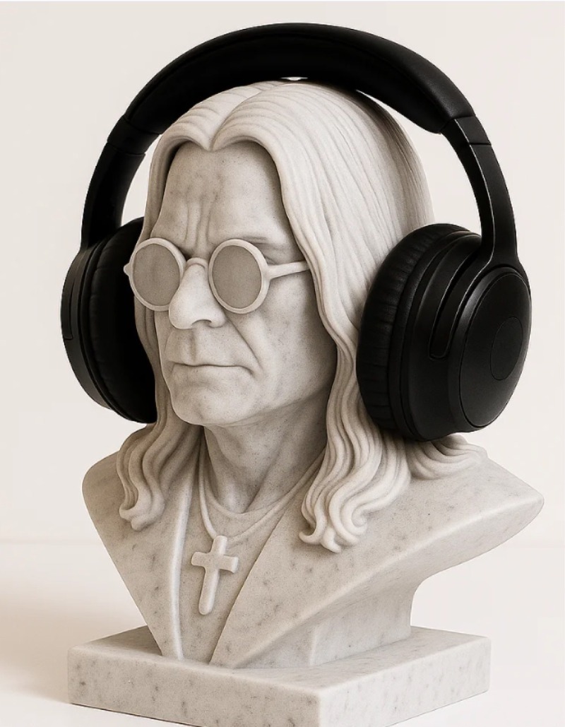 Heavy Metal Rock Legend Inspir - Headphone Stand Desk ulasan dan harga