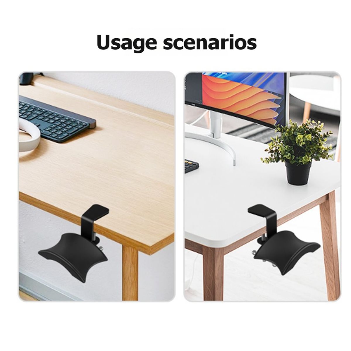 DT75BG Adjustable Rotatable Ar - Headphone Stand Desk ulasan dan harga