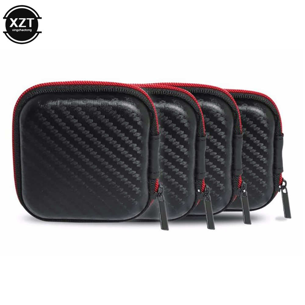 Headphone Bag Mini Zipper Squa - Headphone Case Hard ulasan dan harga